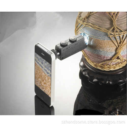 Mg10081-IP5 Power Microscope with LED Light (Connect with iPhone4 Camera & Have iPhone 4 Shells